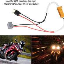 Duokon 2pcs Car Headlight Decoder,Fog Lamp Load Resistor Decoder,Aluminum Alloy Anti-Flicker Flash Error Canceler for H7