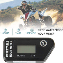 LCD Digital Resettable No Power Required Inductive Waterproof Hour Marine Motorcycle Snowmobile ATV Meter for Fuel Engine