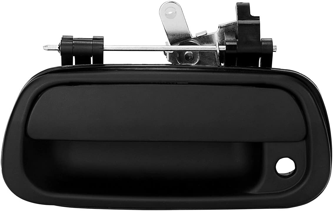 YITAMOTOR Tailgate Handle Liftgate Latch Handle Compatible with Keyhole for 2000-2006 Toyota Tundra, Textured Black, 690900C010, 69090-0C010