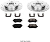 Power Stop K4624 Rear Brake Kit with Drilled/Slotted Brake Rotors and Z23 Evolution Ceramic Brake Pads