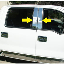 Sizver Polished Stainless Steel Pillar Posts Accent Covers for 2004-2014 F-150 ^Super/SuperCrew Cab^
