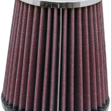 K&N Universal Clamp-On Air Filter: High Performance, Premium, Washable, Replacement Filter: Flange Diameter: 2.5 In, Filter Height: 5 In, Flange Length: 0.75 In, Shape: Round Tapered, RC-9630