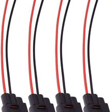 Zreneyfex 90980-11246 Ignition Coil Connector Pigtail Plug Harness for Toyota Lexus Mazda RX7 1JZ-GE 1JZJZ-GTE 2JZ-GE 2JZ-GTE 4pcs