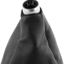 Gear Shift Gaiter, Car Handbrake Gear Shift Knob Cover Car Manual PU Leather Gear Gaiter Shift Shifter Boot Replacement for Honda Civic 2006-2012