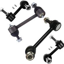 LSAILON 4pcs Front Rear Sway Bar End Links Kit Fit for 02-03 Chevy Trailblazer 02-03 Chevy Trailblazer EXT 02-03 GMC Envoy 02-03 GMC Envoy XL 2003 Isuzu Ascender 02-03 Oldsmobile Bravada