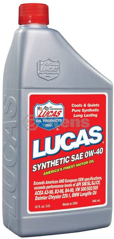 Stens 051-622 Synthetic Motor Oil, Black