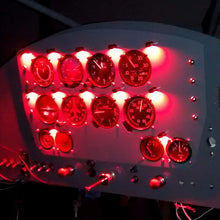 PilotLights 12 Volt DC Instrument Panel Light, Post Light - Silver Base, Cool White LED, 12VDC