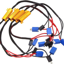 uxcell 4pcs DC 9-16V H1 Single Resistor Decoder Line Car Warning Error Canceller