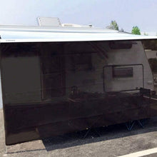 Tentproinc RV Awning Sun Shade Screen 8' X 15'3'' - Brown Mesh Sunshade UV Blocker Complete Kits Motorhome Camping Trailer Canopy Shelter - 3 Years Limited Warranty