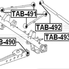 FEBEST TAB-493 Arm Bushing for Rear Track Control Rod