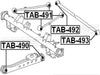 FEBEST TAB-493 Arm Bushing for Rear Track Control Rod