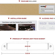 VIPMOTOZ Third Brake Light Gasket Seal Replacement Foam For Ford F-250 F-350 F-450 F-550 Super Duty Ranger Pickup Truck - Upgrade 4mm Thickness, Double Side Ultra Strong Adhesive