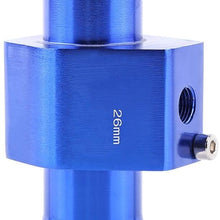 Temperature Gauge Joint Pipe, Akozon Car Water Temp Temperature Joint Pipe Sensor Gauge Radiator Hose Adapter with Hoses Clamps(26MM)
