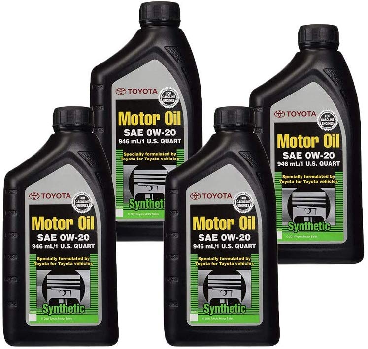 TOYOTA Genuine OEM 00279-0WQTE-01 Oil (4 QUARTS)