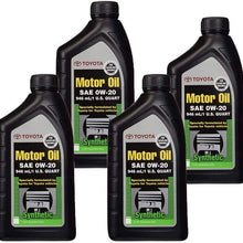 TOYOTA Genuine OEM 00279-0WQTE-01 Oil (4 QUARTS)