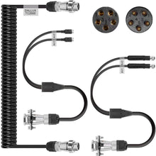 Heavy Duty Vehicle Coil Trailer Cable with 4 Channel 4 PIN AV Connector Disconnect Kit for Truck Caravan Motor Home Backup Security Camera Monitor System