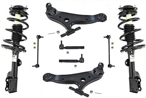 Mac Auto Parts 156973 Front Complete Struts Lower Control Arms Tie Rods & Links For Highlander 08-13