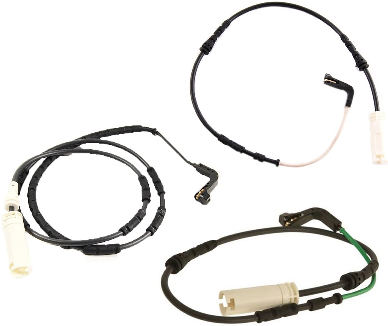 Bapmic Front Left & Right 34352283335 + 34352283405 and Rear 34356789445 Brake Pad Wear Sensor Kit for BMW E90 E92 M3