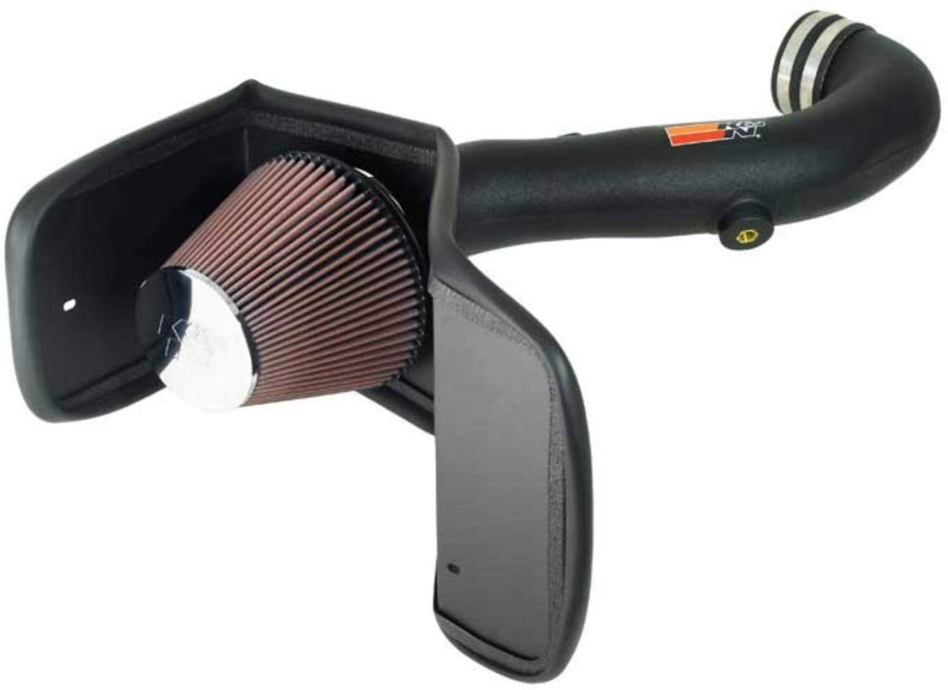 K&N Cold Air Intake Kit with Washable Air Filter: 2005-2008 Toyota 4 Runner, 4.7L V8, Black HDPE Tube with Red Oiled Filter, 63-9029