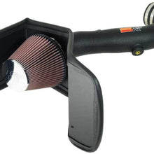 K&N Cold Air Intake Kit with Washable Air Filter: 2005-2008 Toyota 4 Runner, 4.7L V8, Black HDPE Tube with Red Oiled Filter, 63-9029