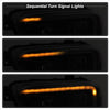 Spyder Auto 9043000 DRL Light Bar Projector Headlights w/Sequential Turn Signal Black Smoke DRL Light Bar Projector Headlights