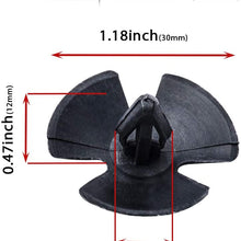OTUAYAUTO 30pcs Hood Insulation Retainers - for Chrysler, Jeep, Dodge, Ram - Replace OEM 4878883AA LH LHS Nylon Clip