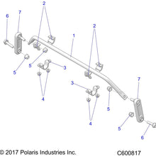 Polaris Bar-Sway.531, Black, Genuine OEM Part 5251975-329, Qty 1
