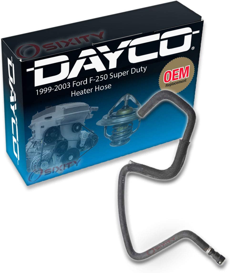 Dayco Heater Hose for 1999-2003 Ford F-250 Super Duty 7.3L V8 - Engine To Heater HVAC Radiator Coolant Heating