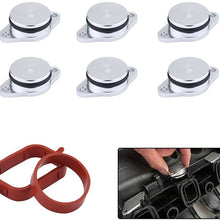 6x 33mm Diesel Swirl Flap Blanks Bungs Intake Gaskets Repair Replacement Kit for BMW 320d 330d 520d 525d 530d 730d with Intake Manifold Gaskets