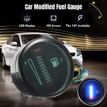 WonVon Fuel Level Gauge,2" 52mm Universal Car Motorcycle Fuel Level Meter Gauge 12V LED Light Display Fuel Tank Gauge Boat Truck RV