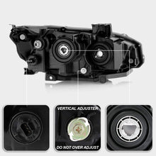 ACANII - For [Halogen Model] 2016-2020 Honda Civic Black Housing Projector Headlights Headlamps Assembly Pair Left+Right