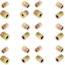 ECCPP Standard SAE Inverted Flare Brake Line Fittings Nuts Assortment 3/16" 1/4" Kit Set