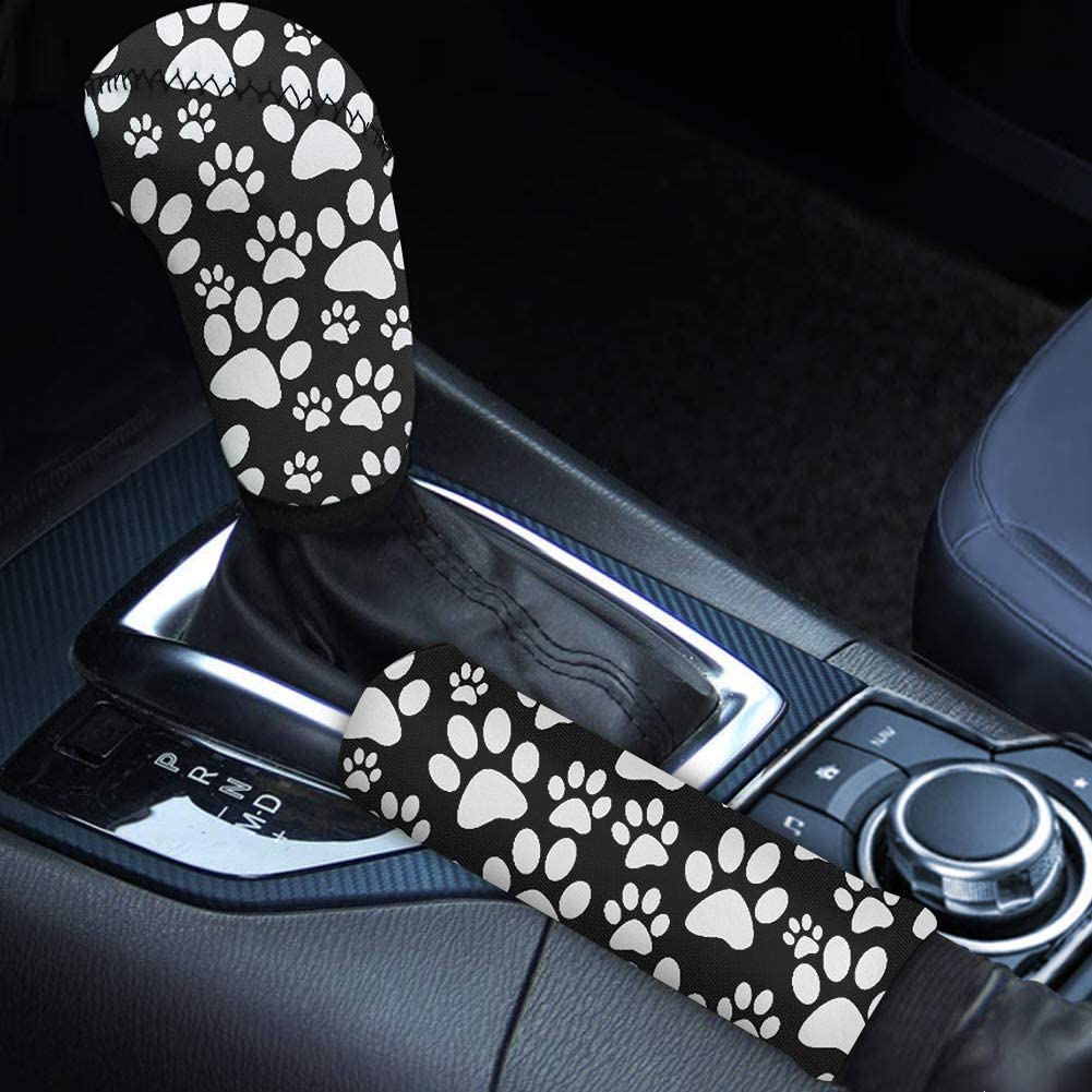 chaqlin Black Pineapple Auto Car Handbrake Gear Shift Cover Handle Hand Break Protect Accessories Case Sleeve Universal Stick Anti-Slip Sports Automotive