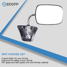 ECCPP Pair Set Fit for 1973-91 Chevy/Chevy GMC Jimmy Suburban C10 20 30/C/K1500 2500 3500/C15 25 35 Manual Stainless Mount Folding Chrome Side Mirrors