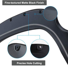 Fender Flares Kit Compatible for 2007-2013 Chevy Silverado 1500 (Only Fit 5.8 Feet Short Bed), Textured Matte Black Finish Front Rear Wheel Pocket Rivet Style