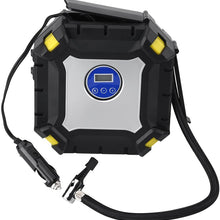 12V Portable Air Compressor with Emergency Light - Car Tire Inflator Digital Tire Pump Auto Shut Off for Car Bike Ball