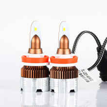 Alla Lighting INS H8 H9 H11 LED Bulbs Newest 6000 Lumens Extremely Super Bright 6000K Xenon White SUPER Mini H11 LED Bulbs All-in-One Conversion Kits Headlight/Fog Light/DRL Bulbs
