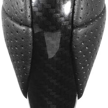 Gear Shift Knob Lever | Car Carbon Fiber Gear Shift Knob Genuine Leather Shifter Head Fit for Toyota Lexus ES300 GS300 IS250 LS400