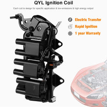QYL Ignition Coil Pack Replacement for Santa Fe Tiburon V6 2.7L 27301-37110 C1352 UF-357 UF-425