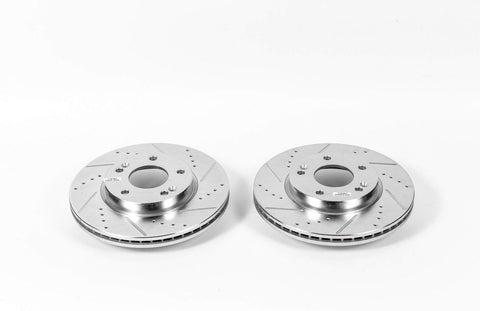 Power Stop JBR1564XPR Front Evolution Drilled & Slotted Rotor Pair