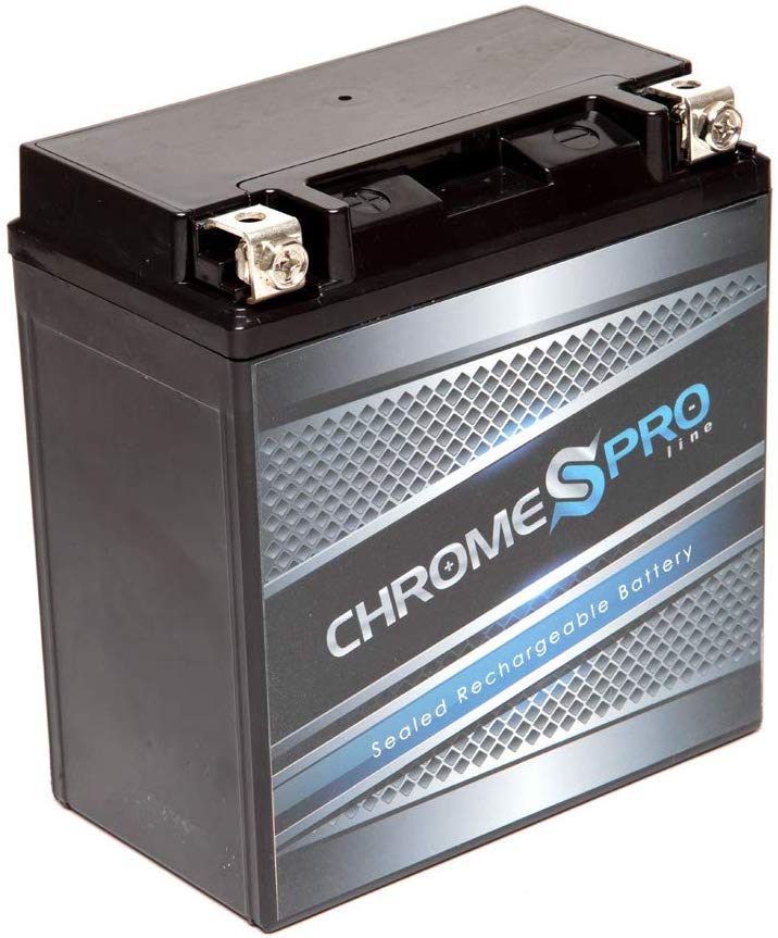 Chrome Pro YTX20CH-BS Battery - High Performance Power Sports, Rechargeable, Factory Sealed, Durable, AGM, Replacement for Jet Ski