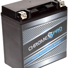 Chrome Pro YTX20CH-BS Battery - High Performance Power Sports, Rechargeable, Factory Sealed, Durable, AGM, Replacement for Jet Ski