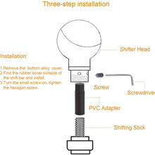 Arenbel Gear Stick Shifter Knob Skull Shift Lever Knobs fit Universal Manual Atomatic Transmission Car Turck, Black