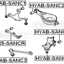 FEBEST HYAB-SANC2 Rear Lower Arm Bushing