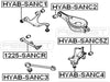 FEBEST HYAB-SANC2 Rear Lower Arm Bushing