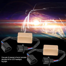 Hlyjoon Car Error Free Decoder 2pcs H13 9008 LED Headlight Decoder Device Anti-Flicker Resistors Error Canceller Car Vehicles LED Headlight Decoder