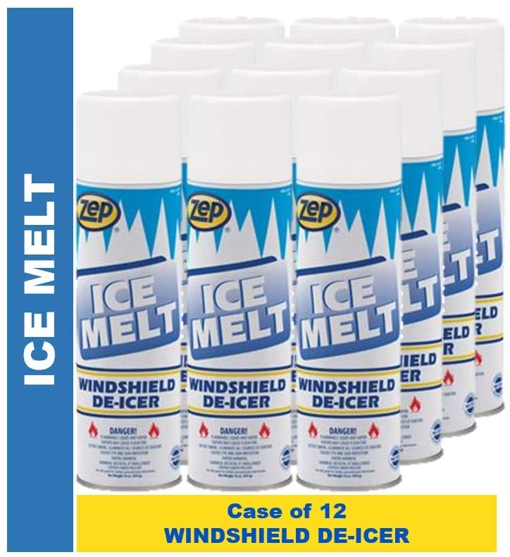 Zep Ice Melt Windshield De-Icer 017601 - Professional Formula - Great for Trucks and Automobiles - Spray and The ice disappears!