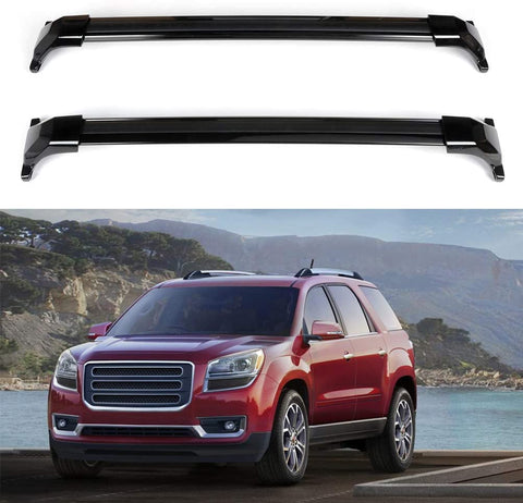 ECCPP Car Top Luggage Carrier Bar Black Fit for GMC Acadia 2017 2018 2019,Aluminum Roof Rack Cross Bars Roof Mounted Roof Rack Cross Bar Set