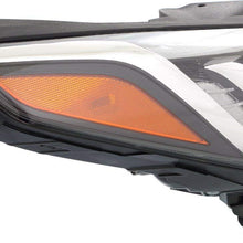 Headlight Assembly Compatible with 2015-2017 Hyundai Sonata Halogen Passenger and Driver Side
