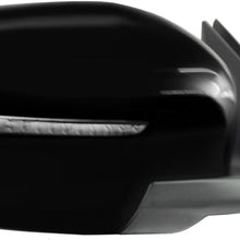 Passenger Side Heated Mirror for Nissan Rogue US built, Japan Built, Korea built, includes Hybrid, Black